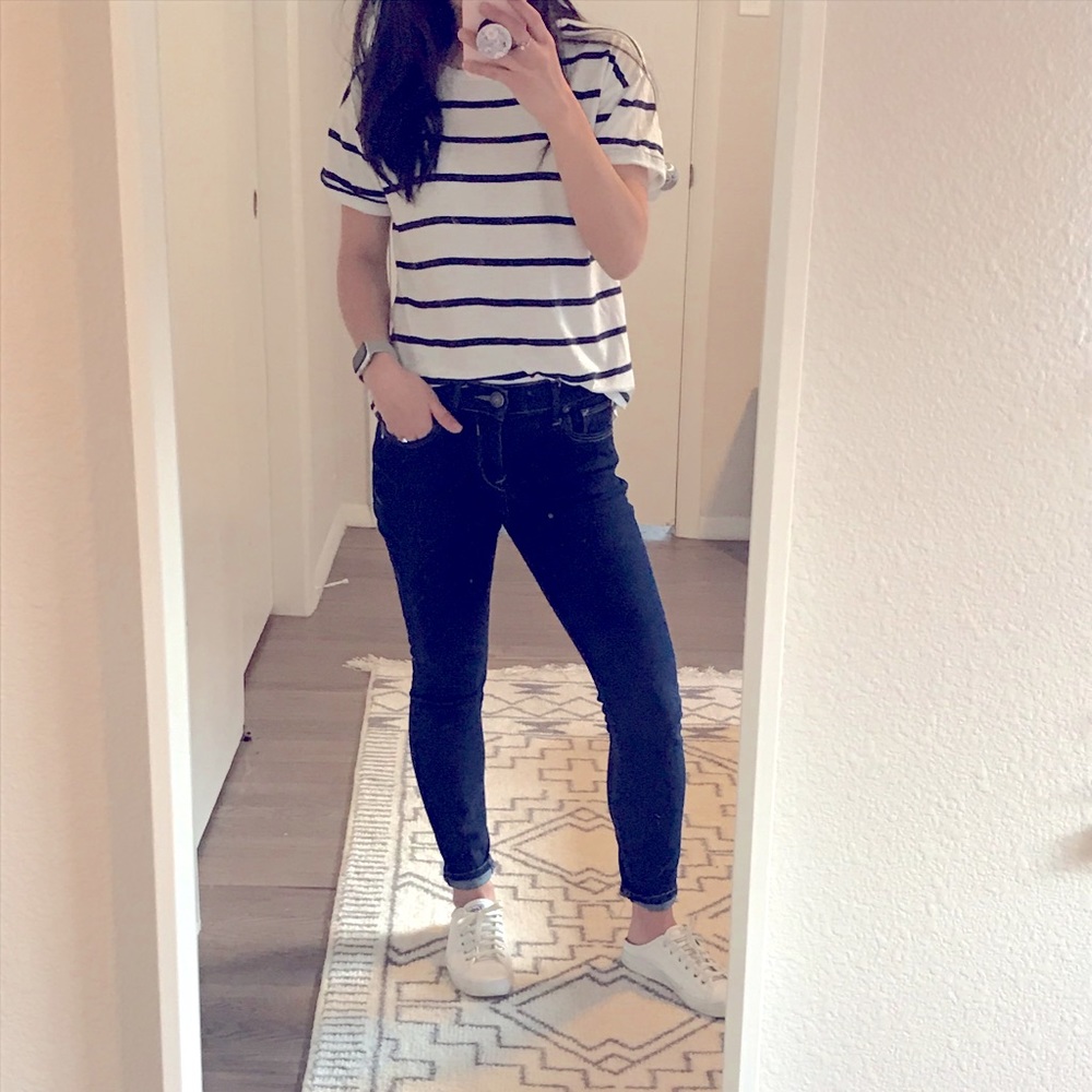 Madewell | Stripped Crew Neck Tee